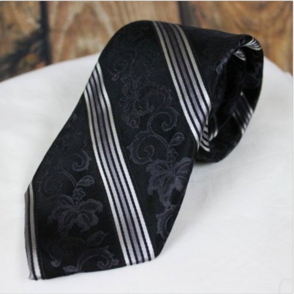 Robert Talbott Men's Best Of Class Black Neck Tie - Picture 4 of 7